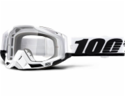 100% brýle 100% RACECRAFT STUU (průhledné sklo proti zamlžování + 10 smyků) (NOVINKA)