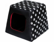 Hobbydog Pyramid Lair - černá s tlapkami R1
