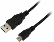 LOGILINK CU0059 LOGILINK -Kabel USB 2.0 Typ-A samec pro Typ- micro B samec, délka 3m, černá