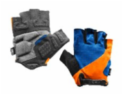 Spokey EXPERT Pánské cyklistické rukavice, modro-oranžové, vel. XL