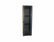 XtendLan 42U/600x800 stojanový, černý, skleněné dveře, perforovaná záda