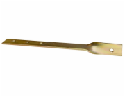 Držák plotový koncový 400/285/5 mm - žlutý zinek