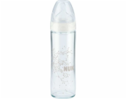 Skleněná kojenecká láhev NUK New Classic 240 ml white