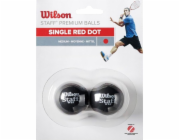 Wilson Wilson Staff Squash Red Dot 2 Pack Ball WRT617700 Black Jedna velikost