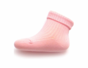 Kojenecké pruhované ponožky New Baby světle růžové