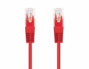 C-Tech CB-PP5-05R patch, Cat5e, UTP, 0,5m, červený C-TECH Kabel patchcord Cat5e, UTP, červený, 0,5m