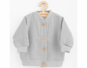 Kojenecký mušelínový kabátek New Baby Comfort clothes šedá Vel.74 (6-9m)