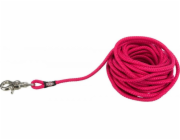 Trixie Výcvikové vodítko, pro psy, fuchsie, kulaté, pletené lano, S–L: 10 m/o 6 mm, s aretací