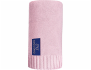 Bocioland Paris bambusová deka pro novorozence 80x100, pudrově růžová Bocioland