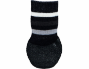 Trixie Protiskluzové ponožky pro psy XS–S 2 ks černé