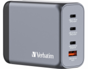 VERBATIM GaN Nabíječka do sítě GNC-200, 200W, 3x USB-C, 1x USB