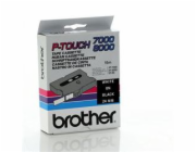 BROTHER TX355 White On Black Tape (24mm)