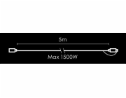 Kabel SC-PLRS-5M-240V - Černý, 5000