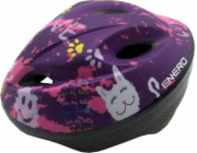 Enero Nastavitelná dětská cyklistická helma Love Kitty vel. S, 47-49 cm (1011059)