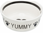 Trixie Keramic Bowl, pro psa/kočku, bílá/černá, 0,6 l/15 cm, Fits TX-24641