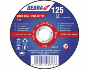 Dedra Shield 125x3.2x22.2mm pro řezání oceli - F1312