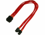 Nanoxia ATX/EPS 8-pin - ATX/EPS 8-pin, 0,3 m, červená (900300020)