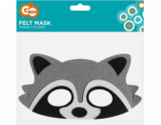 Plstěná maska GoDan Raccoon 18x9,5cm