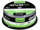 25ks Intenso DVD-R 4,7GB 16x Speed, Cakebox