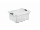 Keeeper Transparetní úložný box cornelia, bílý 12L