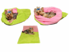 Marysa pelíšek 3v1 pro psy, světle zelený/růžový, velikos...