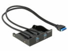 Delock USB 3.0 Front Panel 2-Port - Panel portů úložiště ...