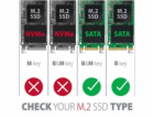 AXAGON RSS-M2SD, SATA - M.2 SATA SSD, interní 2.5" ALU bo...