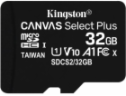 Kingston 32GB micSDHC Canvas Select Plus 100R A1 C10 - 1 ks
