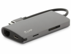 LMP USB-C mini Dock 8-port - Space Gray Aluminium