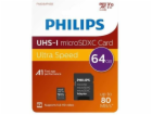Philips MicroSDXC Card      64GB Class 10 UHS-I U1 vc. Ad...
