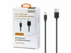 Datový kabel , micro USB, 2A, 1m, prodloužený konektor 9m...