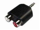 Sencor SAV 118-000 3,5 mm stereo jack - 2x Cinch/RCA zásuvka