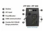Fortron UPS FSP iFP 600, 600 VA / 360W, LCD, line interac...