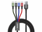 Baseus rychlý nabíjecí/datový kabel 4v1 2* Lightning + US...