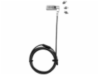 DICOTA Universal Security Cable Lock, 3 Exchangeable head...