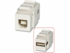 Lindy USB A/B Double Female keystone modul pro nástěnné b...