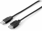 Kabel USB Equip USB-A - USB-A 5 m Czarny (128852)