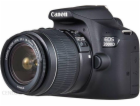 Canon bateriový fotoaparát EOS 2000D BK + 18-55 IS objekt...