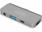 DIGITUS USB-C Tablet Dock 4K/30Hz HDMI/USB-A/PD/Audio 3.5mm