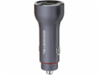 CAR CHARGER 5A GREY METER + TYPE-C CABLE SOMOSTEL 30W 2XU...