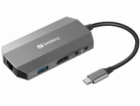 Sandberg 136-33 USB-C 6-in-1 Travel Dock