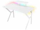 Genesis herní stůl Holm 320, RGB podsvícení, bílý, 120x60...