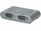 Adapter USB Manhattan USB - RS-232 x4 Srebrny (151047)