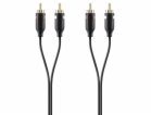 Belkin Cable Audio 2Xrca/2Xrca 1,0 m black Gold Plated