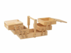 Box na šití rozkládací 60x19x18 cm dřevo