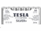 Tesla AA SILVER+ alkalická 1,5V, 24 ks fólie, (LR06, tužk...
