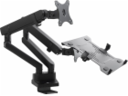 Maclean MC-813 Dual Desk Mount for a Monitor and a Laptop...