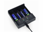 GEMBIRD Ni-MH + Li-ion Fast Battery Charger, black