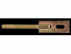 Držák rovný M12 - žlutý zinek