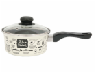 Rendlík smalt 1,5l s rukojetí dekor Retro Kitchen 16 cm